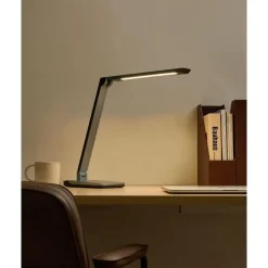 Bureaulampen|Bureaulampen-Leen Bakker PICTOR - Bureaulamp LED - Donkergrijs - Synthetisch materiaal