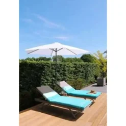 PimXL Luxe 8-ribs Parasol - Ø300cm - Wit