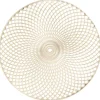 Leen Bakker Placemat Christie - goudkleurig imitatieleer - Ø38 cm (1 stuk)