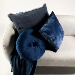 Sierkussen.nl Plaid Billy - Insignia Blue - 150x200 cm
