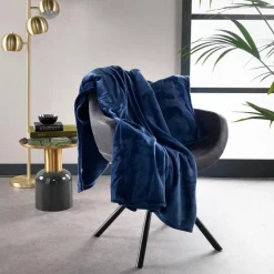 Sierkussen.nl Plaid Billy - Insignia Blue - 150x200 cm