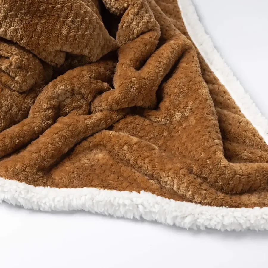 Sierkussen.nl Plaid Cody - Tobacco Brown - 150x200 cm