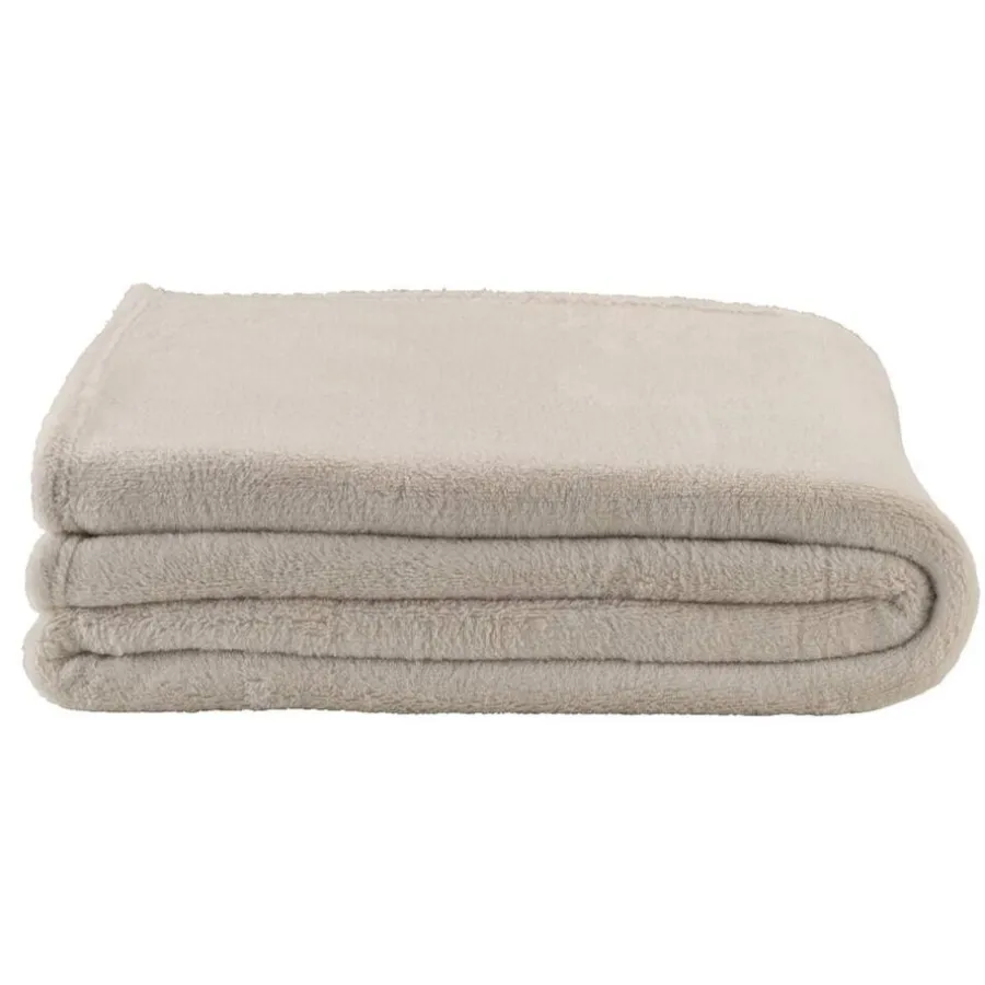 Leen Bakker Plaid Duuk - beige - 130x160 cm