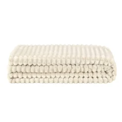 Plaids-Leen Bakker Plaid Kyra - beige - 130x170 cm