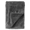 Plaids-Sierkussen.nl Plaid Marthy - Charcoal Gray - 140x180 cm