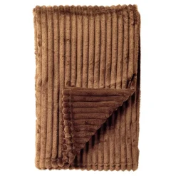 Sierkussen.nl Plaid Marthy - Tobacco Brown - 140x180 cm