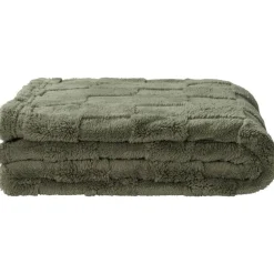 Leen Bakker Plaid Sjors - groen - 130x170 cm