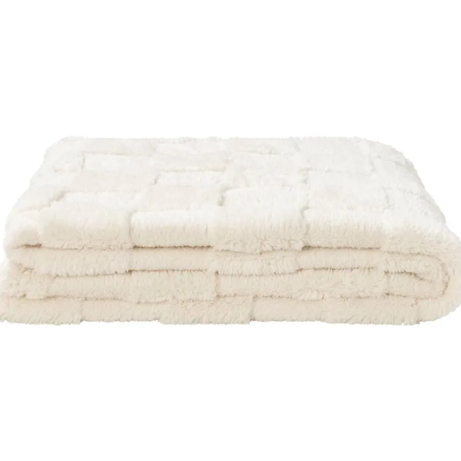 Leen Bakker Plaid Sjors - off-white - 130x170 cm