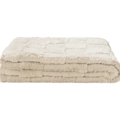 Leen Bakker Plaid Sjors - zand - 130x170 cm
