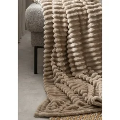 Leen Bakker Plaid Zaira - zand - 130x170 cm
