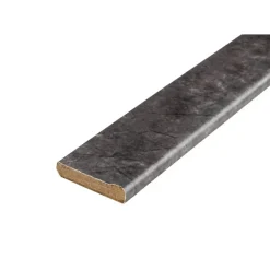 Leen Bakker Plakplint Stone-Slate - antraciet - 240x2,2x0,5 cm