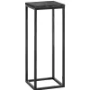 Bijzettafels-Leen Bakker Plantentafel Gijs - zwart - 79x30x30 cm