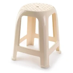 PlasticForte krukje/opstapje - creme - kunststof - 46 cm