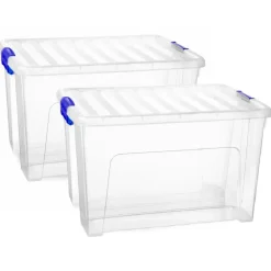 PlasticForte Multi Storage Opslagbox - transparant - 47L