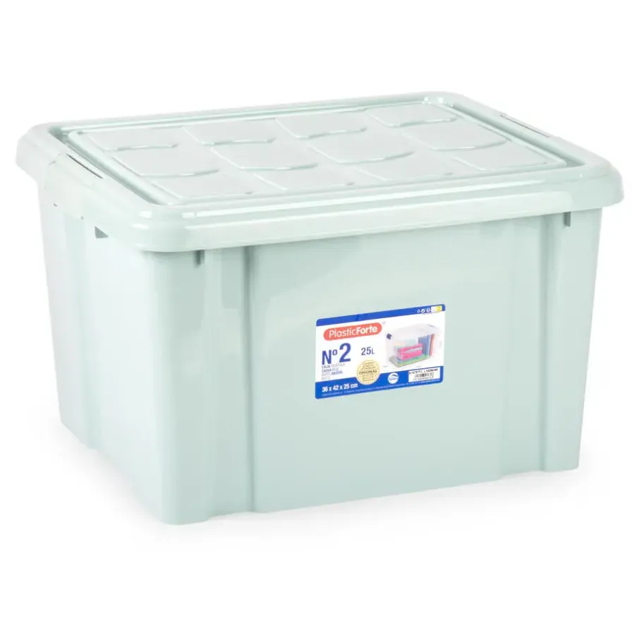 PlasticForte Multi Storage Opslagbox - mintgroen - 25L