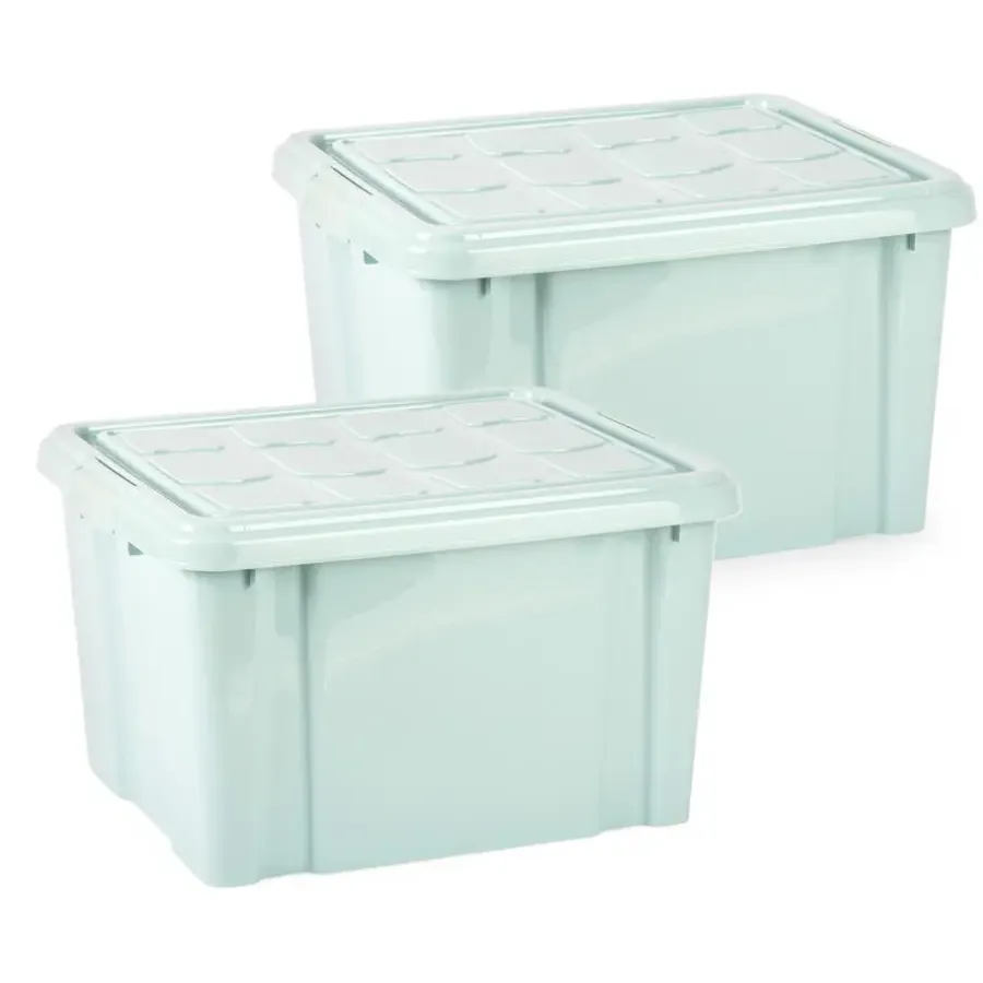 PlasticForte Multi Storage Opslagbox - mintgroen - 25L