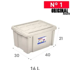 PlasticForte Multi Storage Opslagbox - beige - 16L
