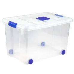 PlasticForte Opslagbak met deksel - 1x - 55L - 59 x 40 x 35 cm