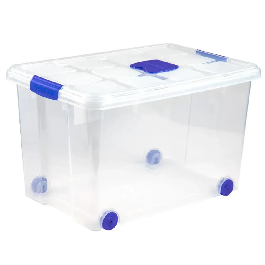 PlasticForte Opslagbak met deksel - 1x - 55L - 59 x 40 x 35 cm
