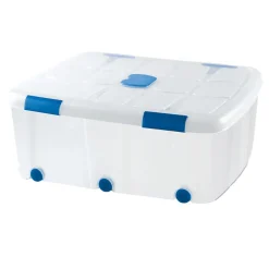 Opbergboxen-PlasticForte Opslagbak met deksel - 1x - 100L - 80 x 60 x 33 cm