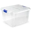 PlasticForte Opslagbakken - met deksel - 25L - 42 x 36 x 25 cm