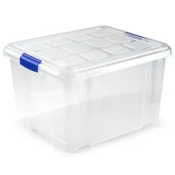PlasticForte Opslagbakken - met deksel - 25L - 42 x 36 x 25 cm