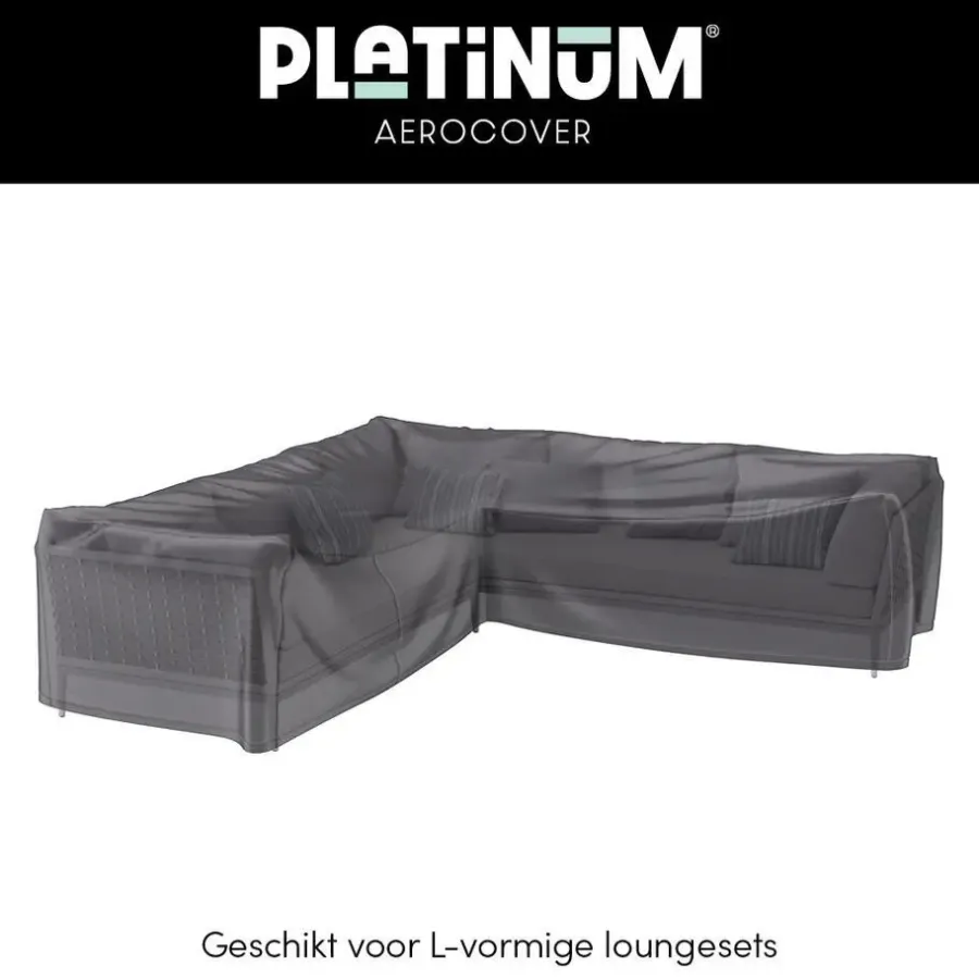 Tuinmeubelbeschermers-Aerocover Platinum loungesethoes L-vorm 220x220 cm