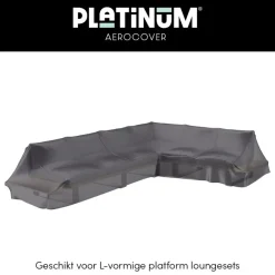 Tuinmeubelbeschermers-Aerocover Platinum platform loungesethoes 325x255 cm - Rechts