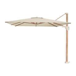 Parasols-Platinum Challenger T2 zweefparasol premium - 3,5x2,6 m. - Champagne teak