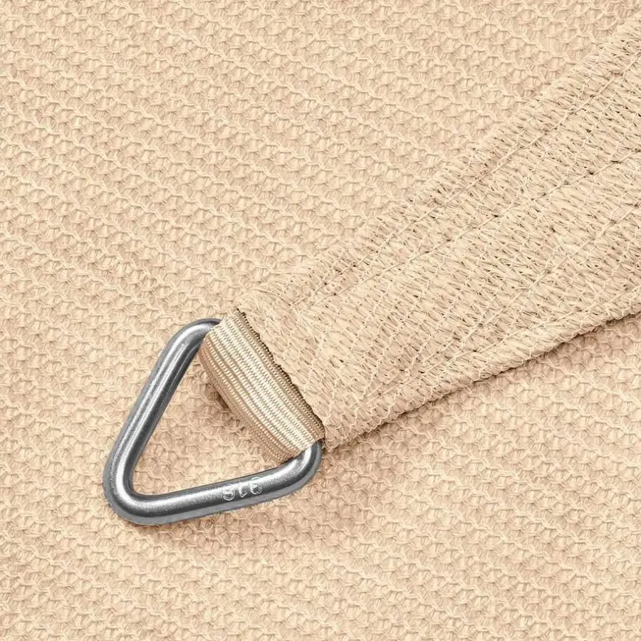 Platinum Coolfit schaduwdoek driehoek 5.0x5.0x5.0m - Gebroken Wit
