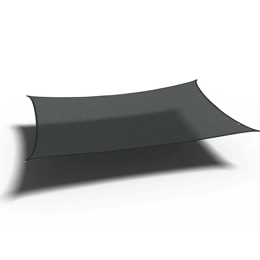 Platinum Coolfit schaduwdoek rechthoek 5.0x3.0 m - zwart