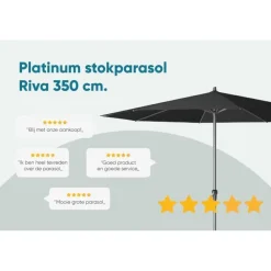 Parasols-Platinum Parasol Riva Ø350 cm Taupe