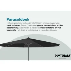 Parasols-Platinum Riva parasol 3,5 m. Antraciet
