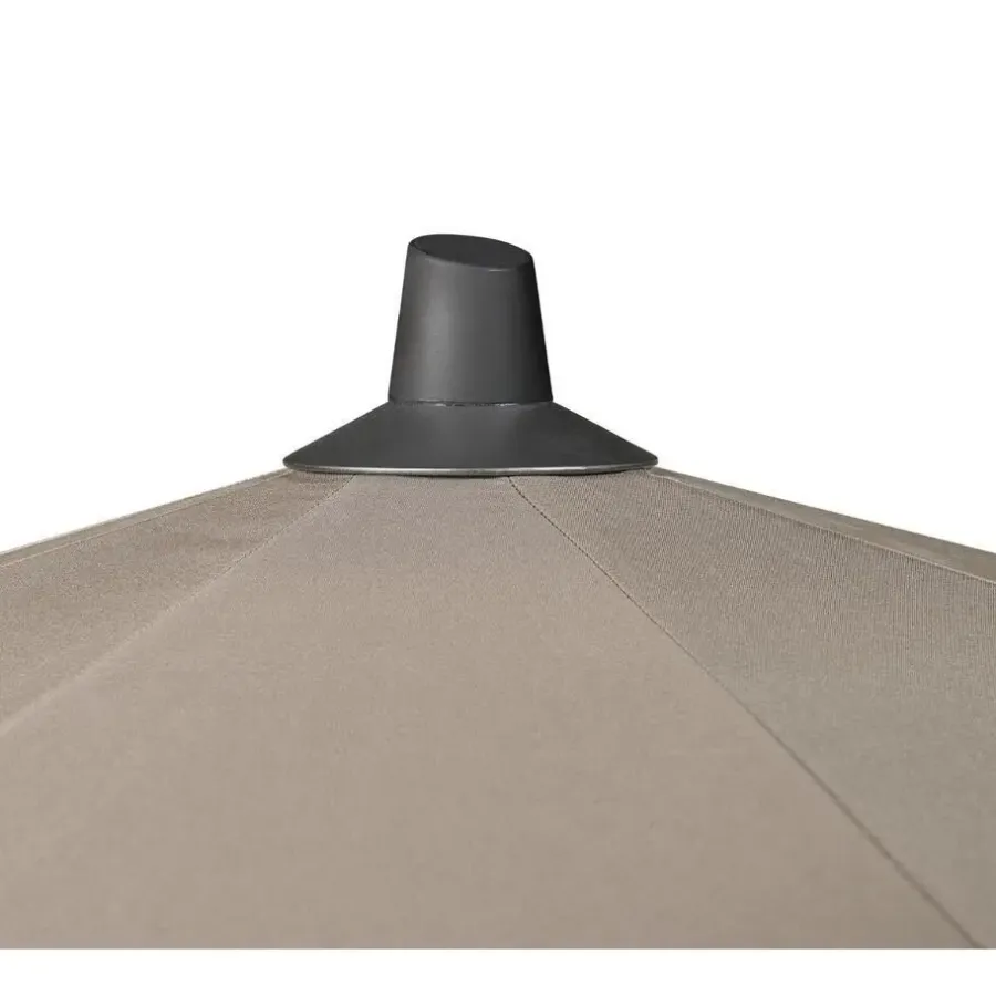 Platinum Riva stokparasol 3 m. rond - Teak Antraciet