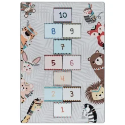 Muratap Play Hinkel Speeltapijt - 80x120 cm - Grijs - Vloerkleed Kinderkamer