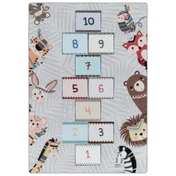 Muratap Play Hinkel Speeltapijt - 80x120 cm - Grijs - Vloerkleed Kinderkamer