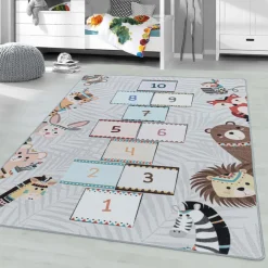Muratap Play Hinkel Speeltapijt - 120x170 cm - Grijs - Vloerkleed Kinderkamer