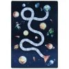 Muratap Play Speeltapijt Ruimte - 120x170 cm - Blauw - Vloerkleed Kinderkamer