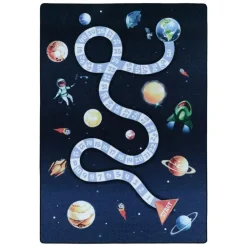 Vloerkleden Kinderkamer-Muratap Play Speeltapijt Ruimte - 140x200 cm - Blauw - Vloerkleed Kinderkamer