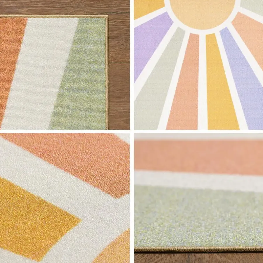 Muratap Play Sunshine Speeltapijt - 120x170 cm - Multi Creme - Vloerkleed Kinderkamer