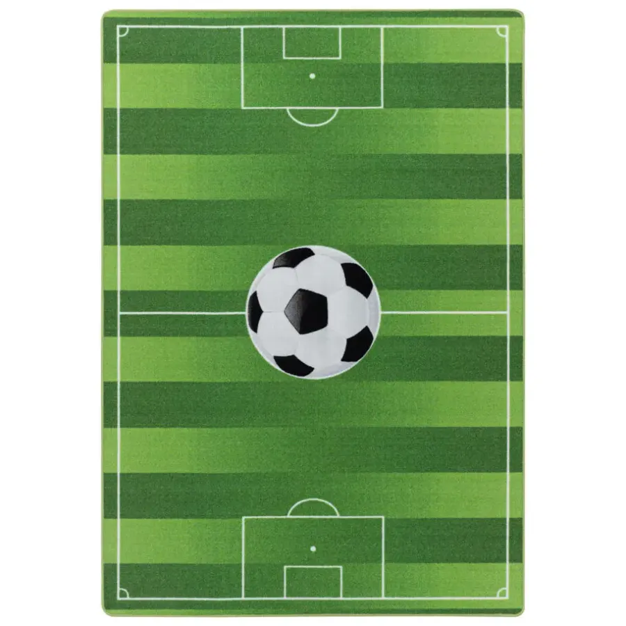 Vloerkleden Kinderkamer-Muratap Play Voetbal Speeltapijt - 120x170 cm - Groen - Vloerkleed Kinderkamer