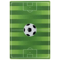 Vloerkleden Kinderkamer-Muratap Play Voetbal Speeltapijt - 120x170 cm - Groen - Vloerkleed Kinderkamer