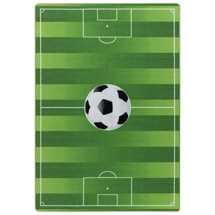 Vloerkleden Kinderkamer-Muratap Play Voetbal Speeltapijt - 120x170 cm - Groen - Vloerkleed Kinderkamer