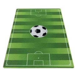Vloerkleden Kinderkamer-Muratap Play Voetbal Speeltapijt - 120x170 cm - Groen - Vloerkleed Kinderkamer