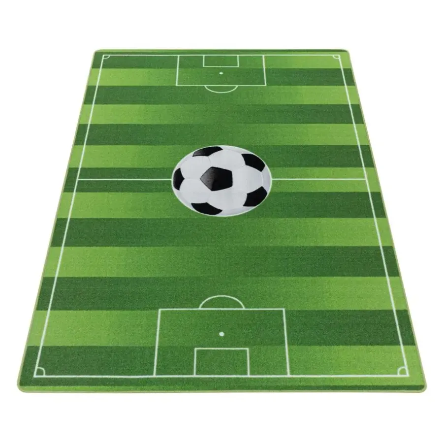 Vloerkleden Kinderkamer-Muratap Play Voetbal Speeltapijt - 120x170 cm - Groen - Vloerkleed Kinderkamer