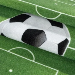 Vloerkleden Kinderkamer-Muratap Play Voetbal Speeltapijt - 120x170 cm - Groen - Vloerkleed Kinderkamer