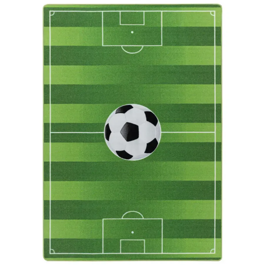 Muratap Play Voetbal Speeltapijt - 160x230 cm - Groen - Vloerkleed Kinderkamer