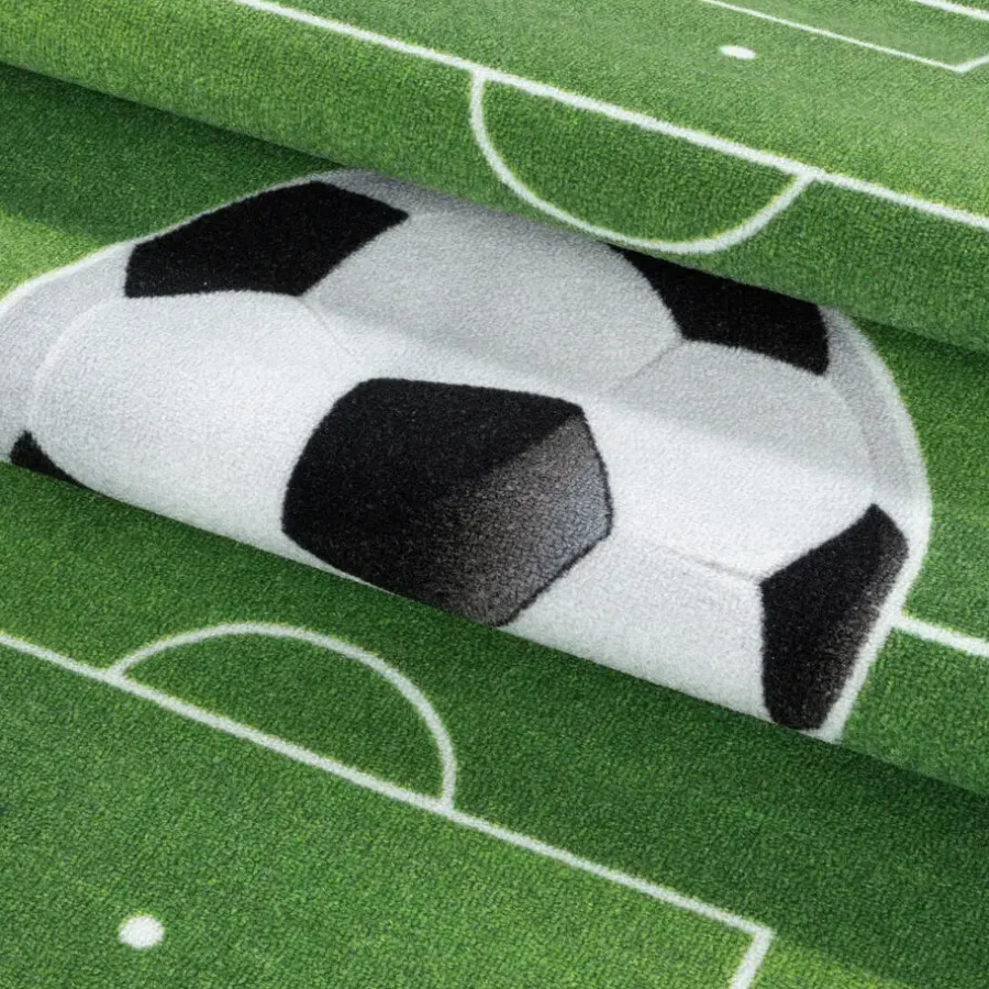 Muratap Play Voetbal Speeltapijt - 160x230 cm - Groen - Vloerkleed Kinderkamer