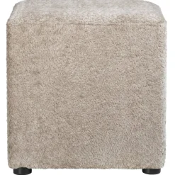 Poefen-Leen Bakker Poef Cloe - zand - 43x43x43 cm