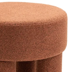 HomeMixx Poef Demi - Bouclé Roest